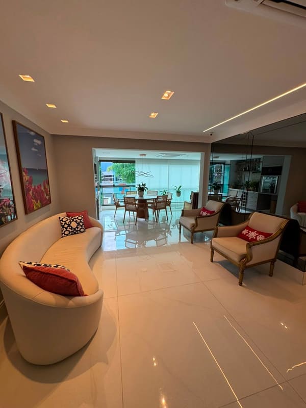 Living room opening to the balcony