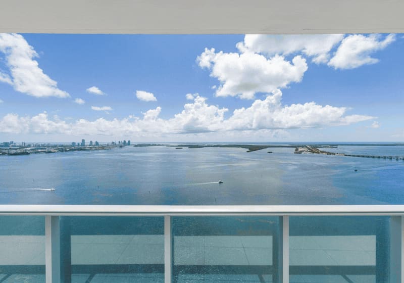 View across Biscayne Bay from the residence