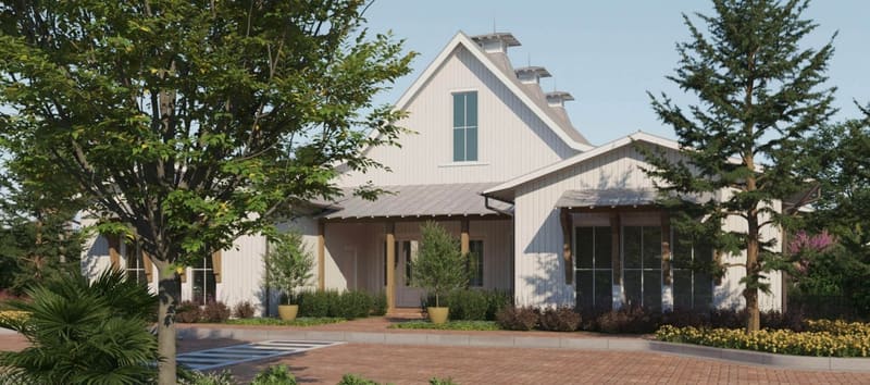 Illustrative rendering of the finishing barn