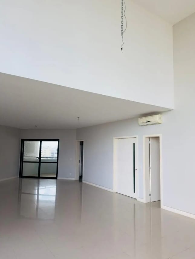 Living room with double-height ceilings